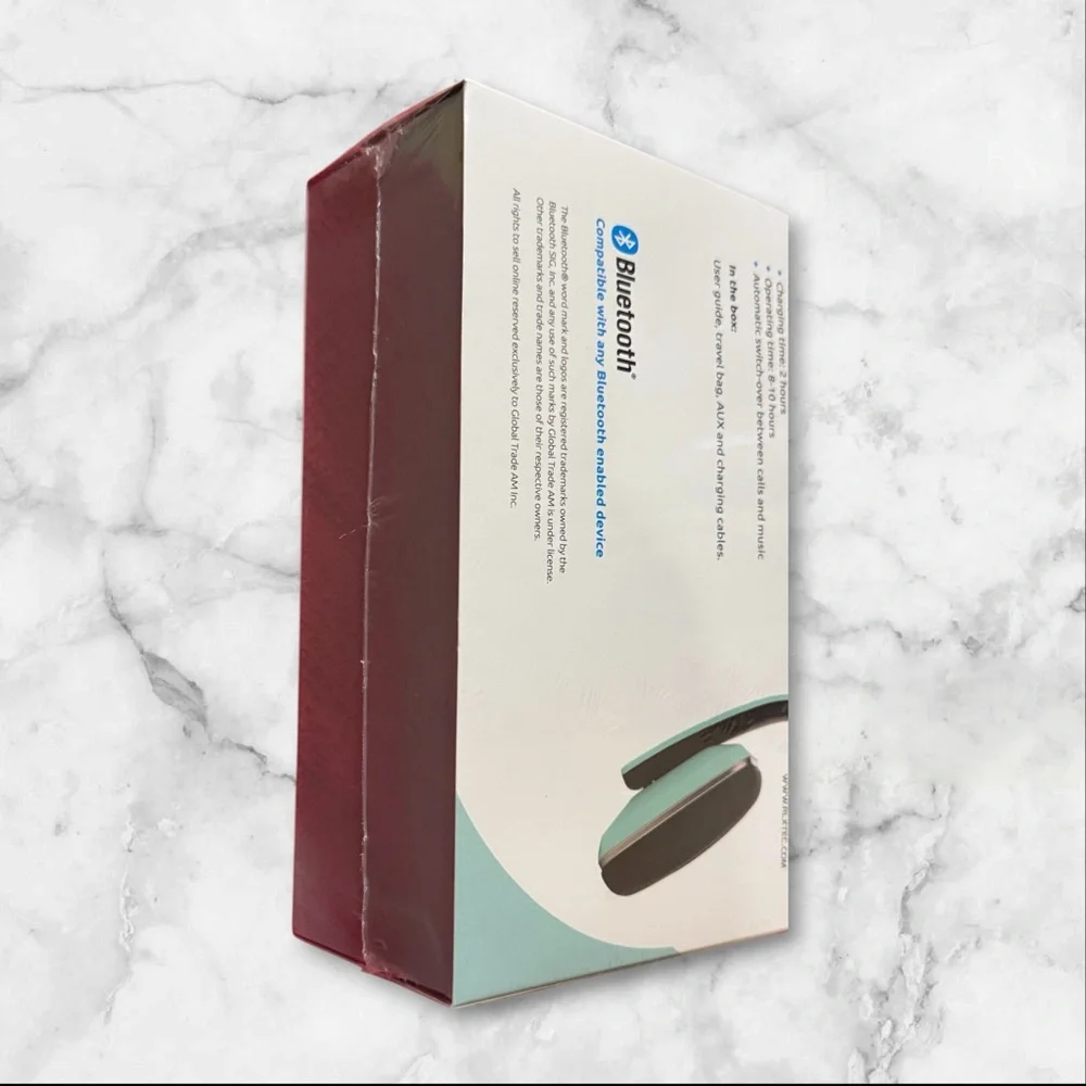 RLX Bluetooth Stereo Headset - MINT GREEN - New, sealed in box!
